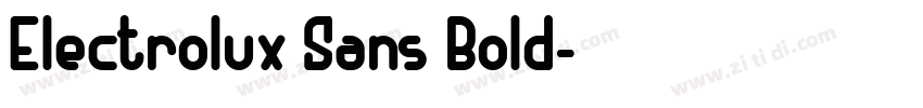 Electrolux Sans Bold字体转换